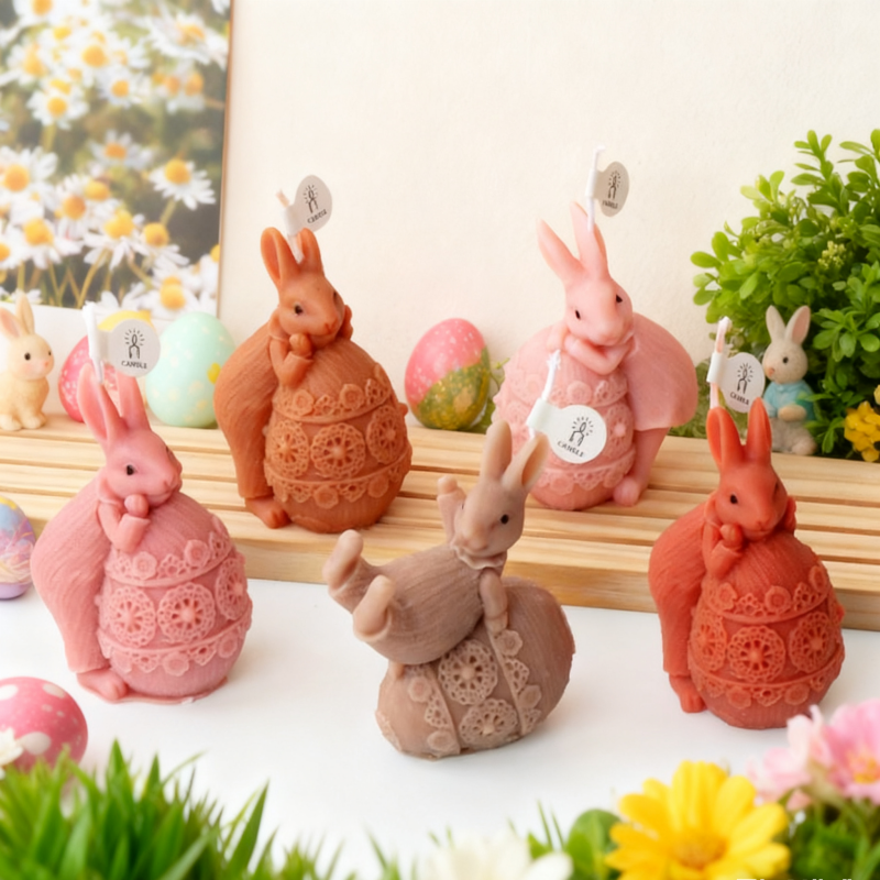 3D Easter Rabbit Silicone Mold - مراجعة Candle Making Fat وسعره