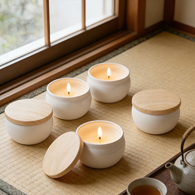 White matte empty candle jars  - مراجعة Candle Making Jars Wholesale وسعره