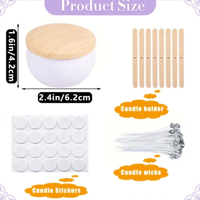White matte empty candle jars  - مراجعة Candle Making Jars Wholesale وسعره