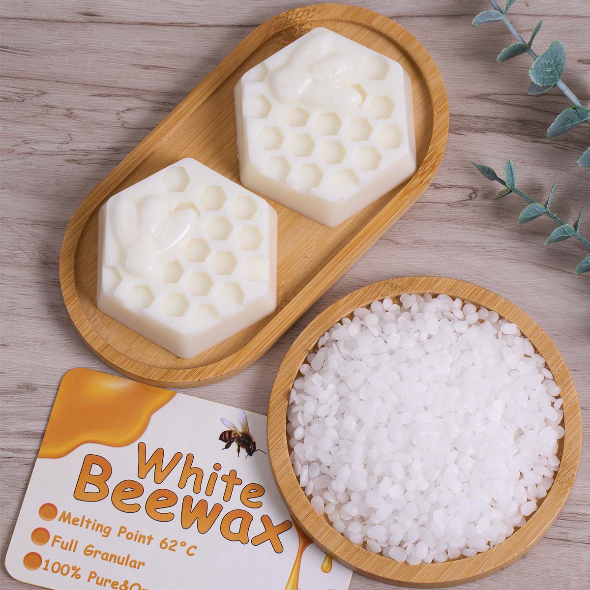 White Beeswax Pure Natural Gra - مراجعة Candle Making Wicks وسعره