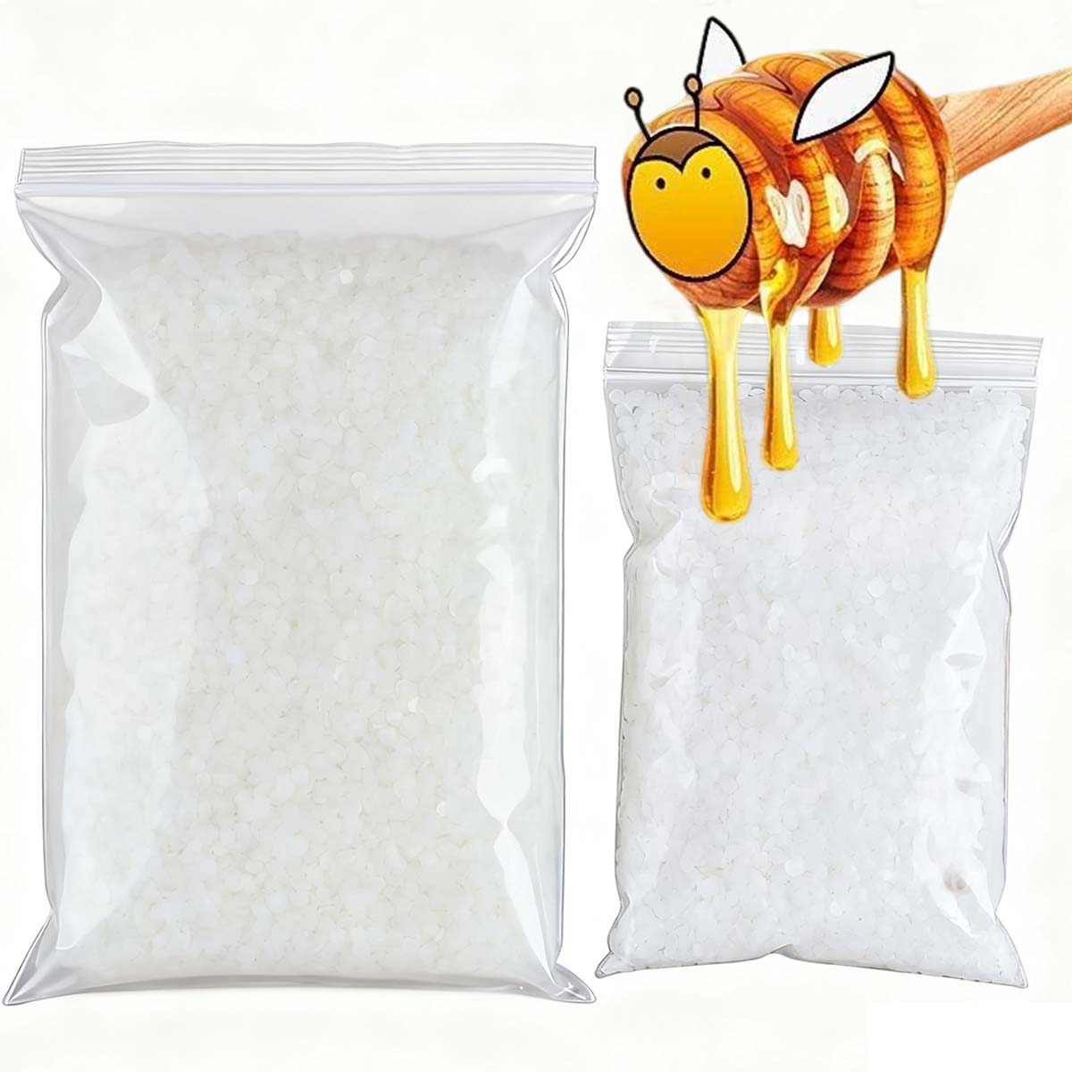 200g-1000g White Beeswax Pure  - مراجعة Candle Making Wicks وسعره