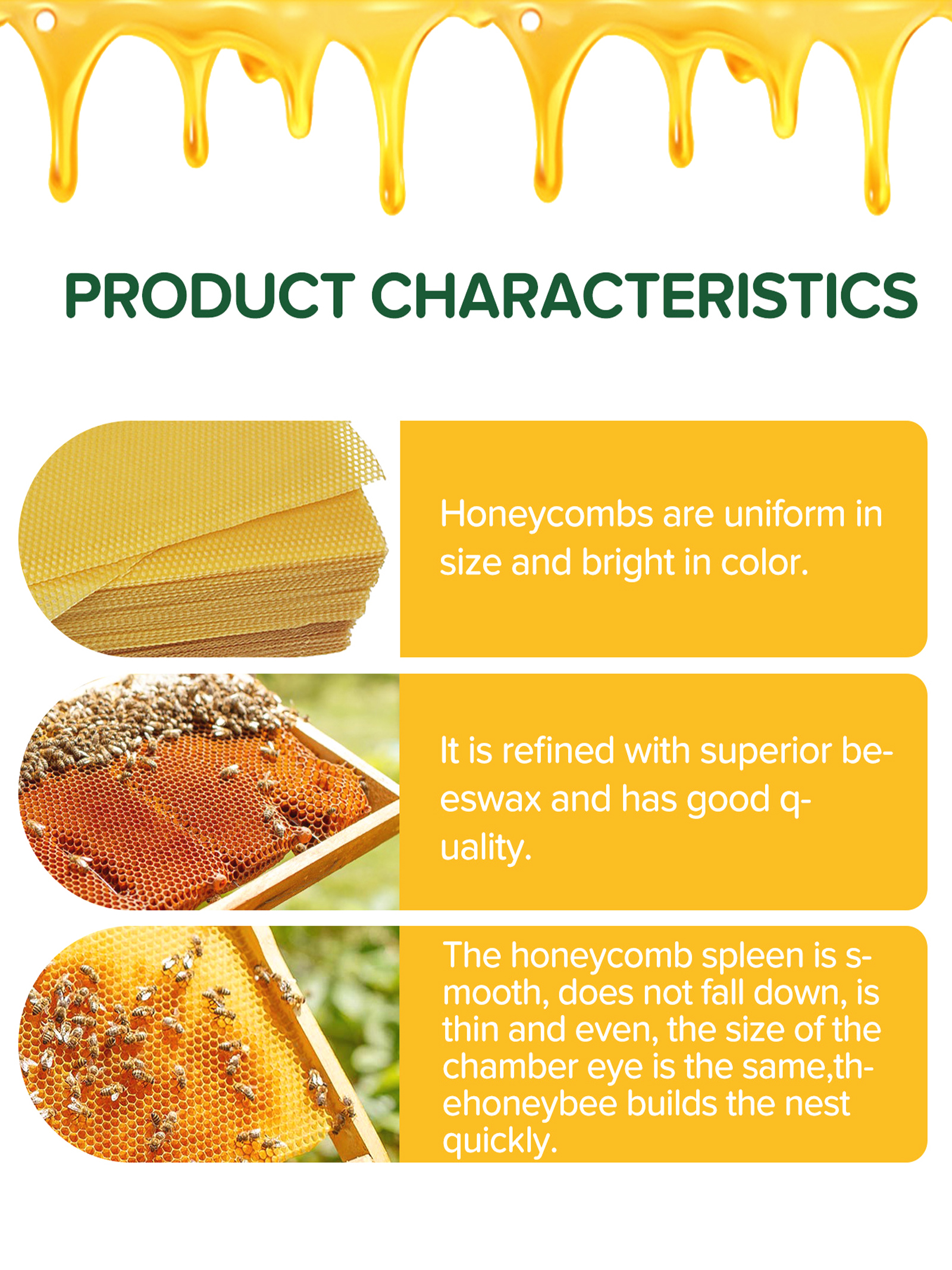 10Pcs Natural Honeycomb Bee Wa - مراجعة Candle Making Business وسعره
