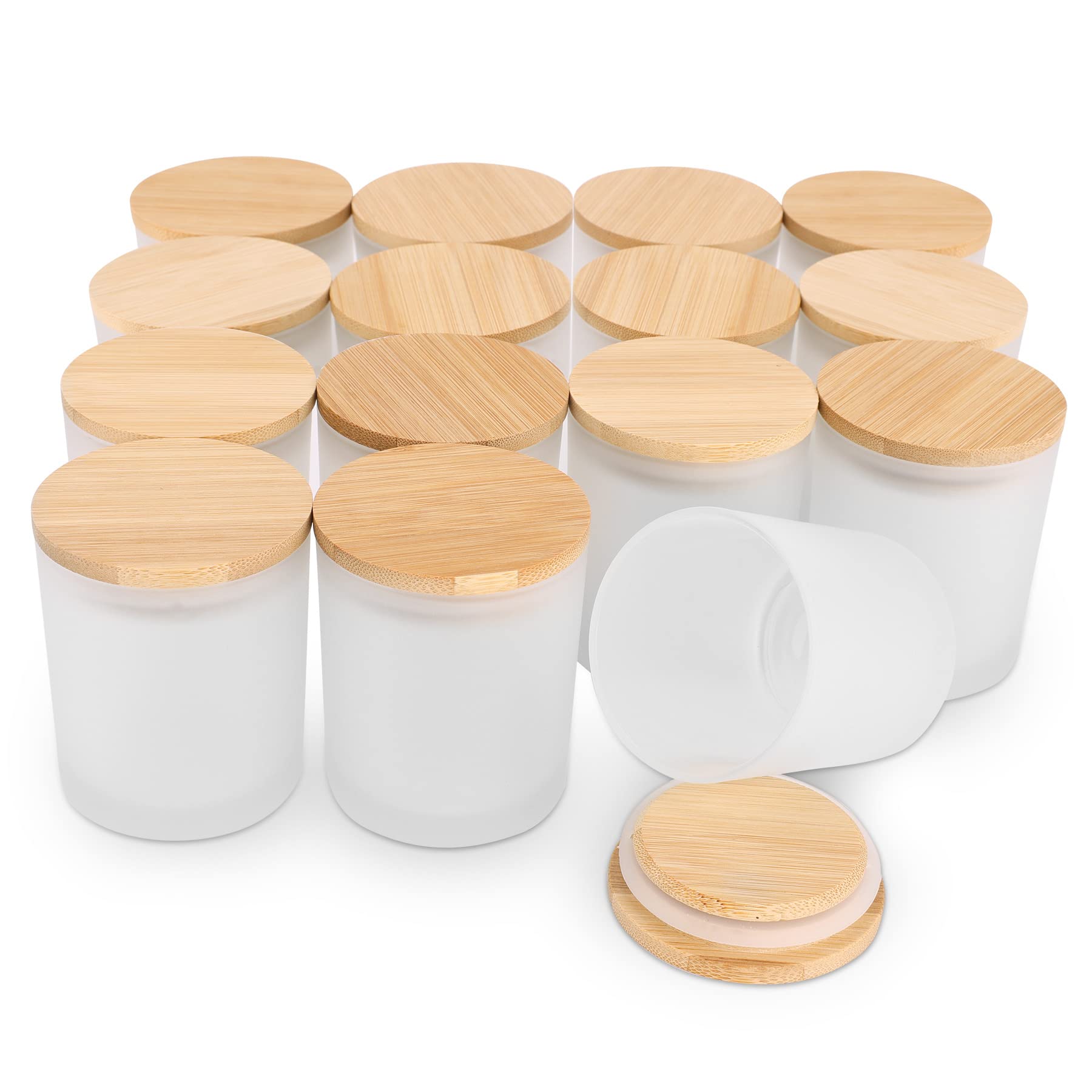 6-Pack 6OZ Frosted Amber Glass - مراجعة Candle Making Jars Wholesale وسعره