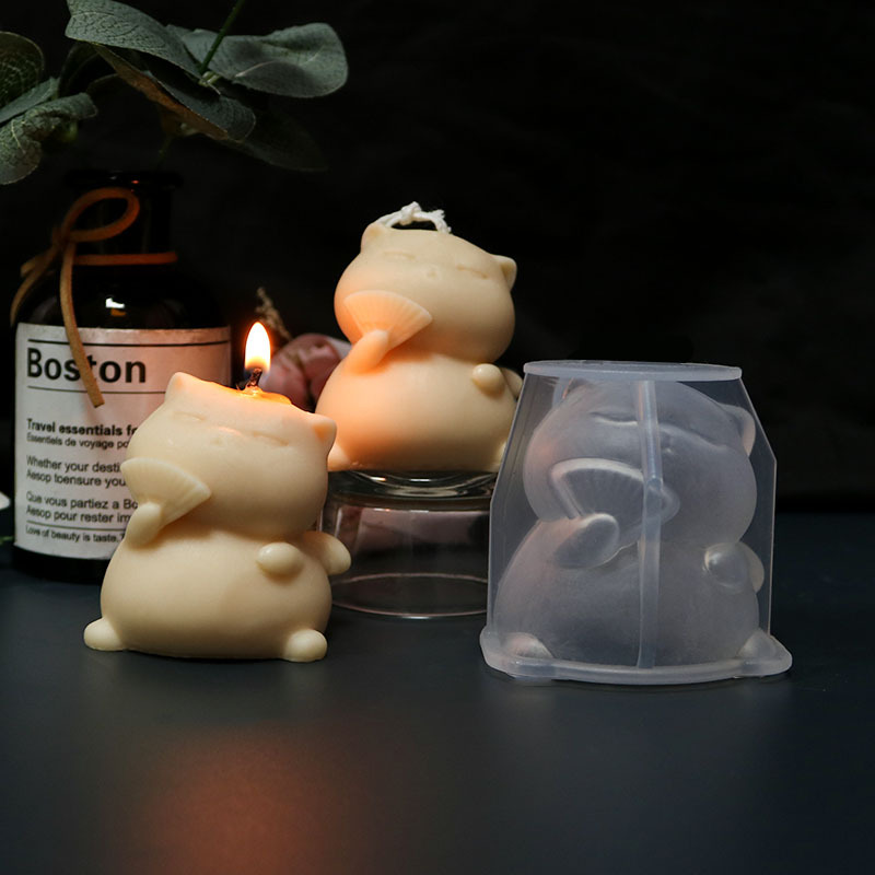 Cute Fat Cat Silicone Candle M - مراجعة Candle Making Fat وسعره