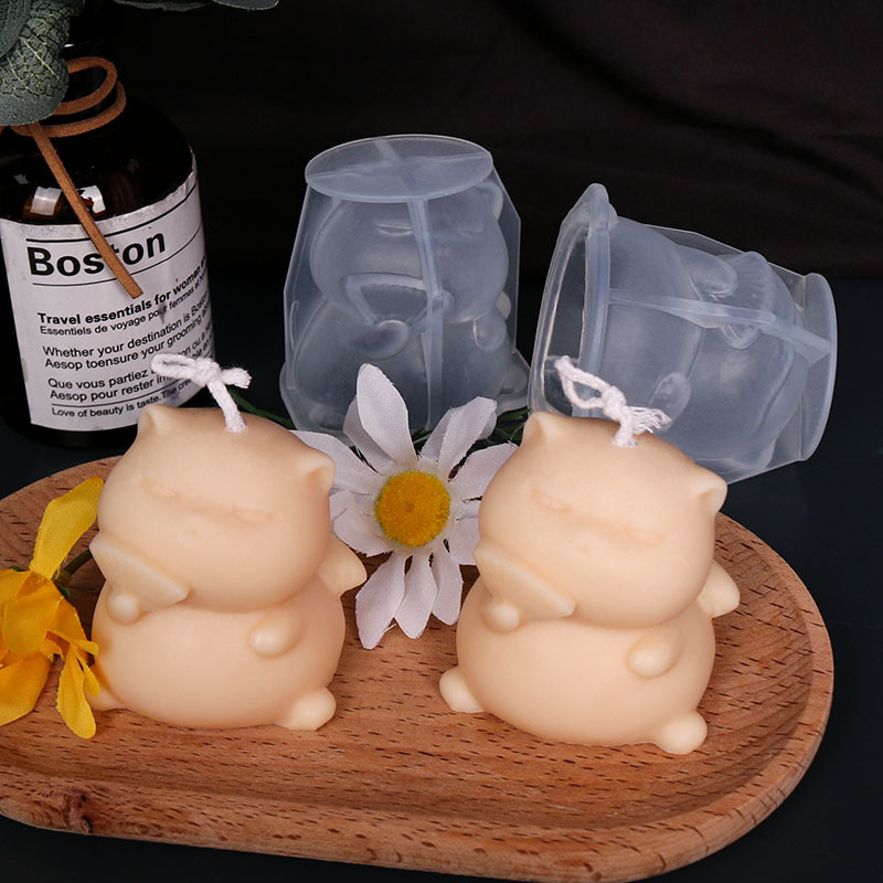 Cute Fat Cat Silicone Candle M - مراجعة Candle Making Fat وسعره