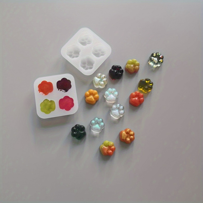 1Cat Paw Pattern Silicone Mold - مراجعة Candle Making Kits وسعره