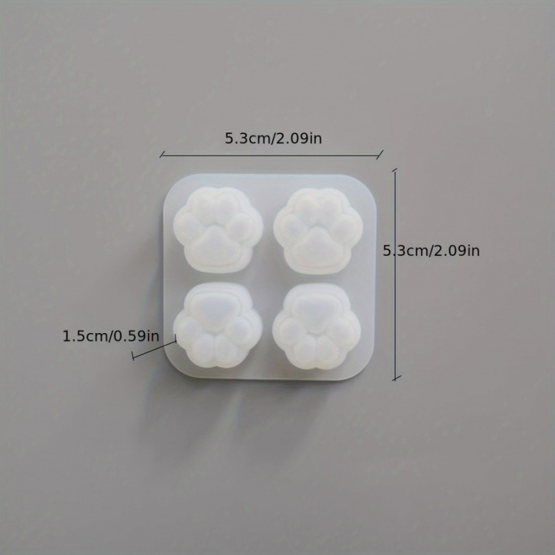 1Cat Paw Pattern Silicone Mold - مراجعة Candle Making Kits وسعره