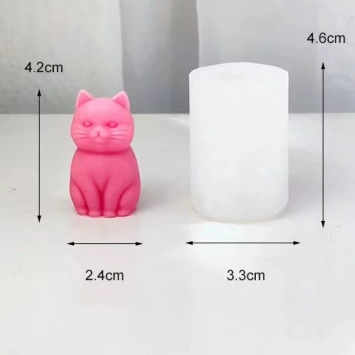 3D fat cat  Animal Silicone Ca - مراجعة Candle Making Fat وسعره