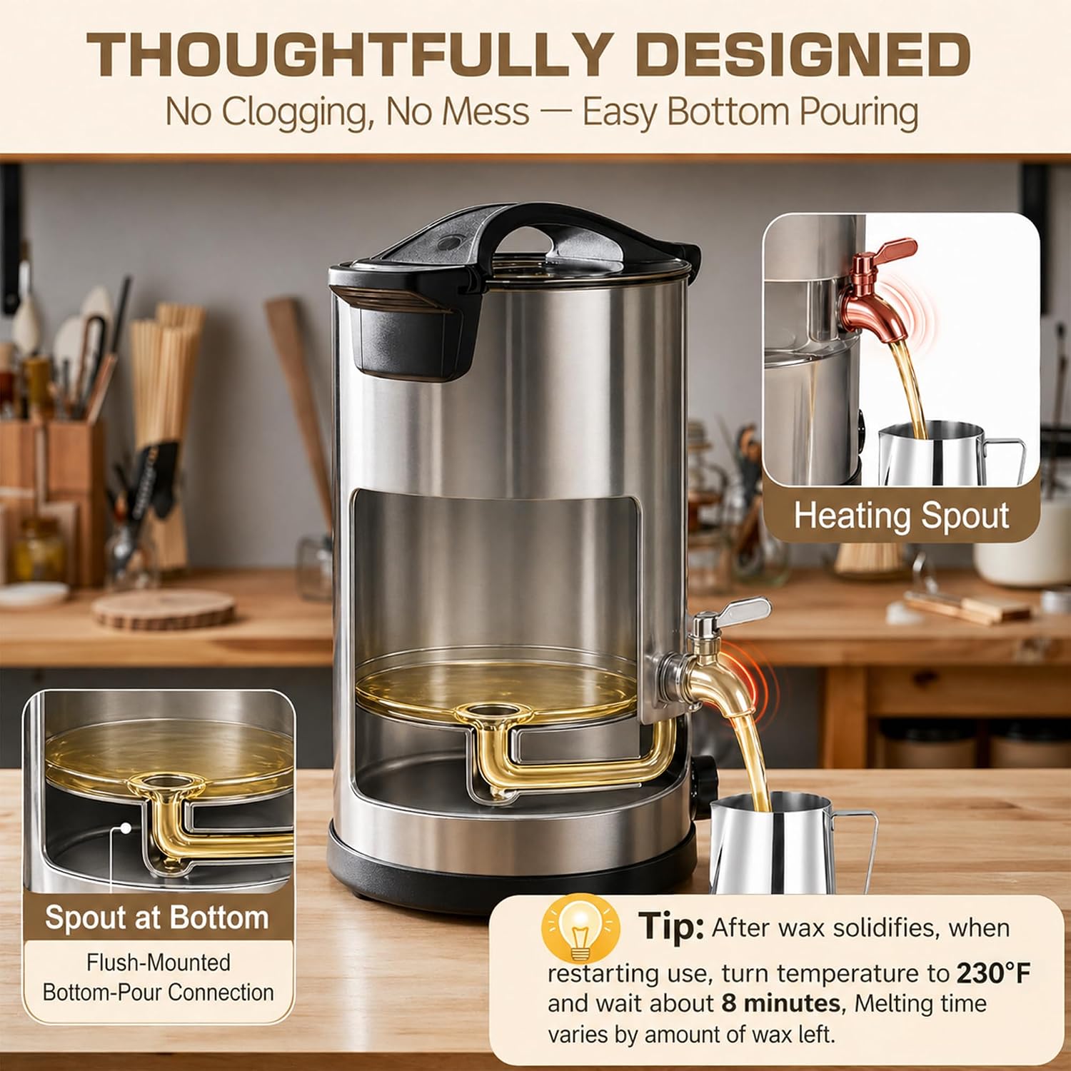 10L Wax Melter for Candle Maki - مراجعة Candle Making Tempe وسعره