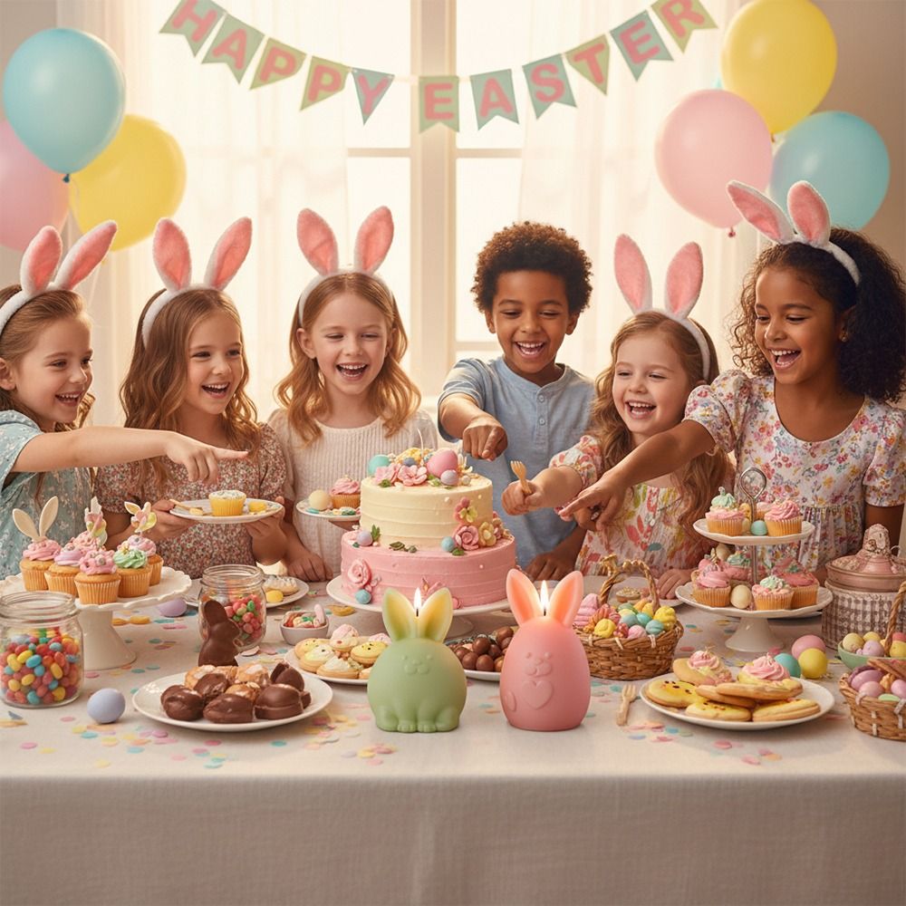 Cartoon Rabbit Easter Buuny Mo - مراجعة Candle Making Fat وسعره