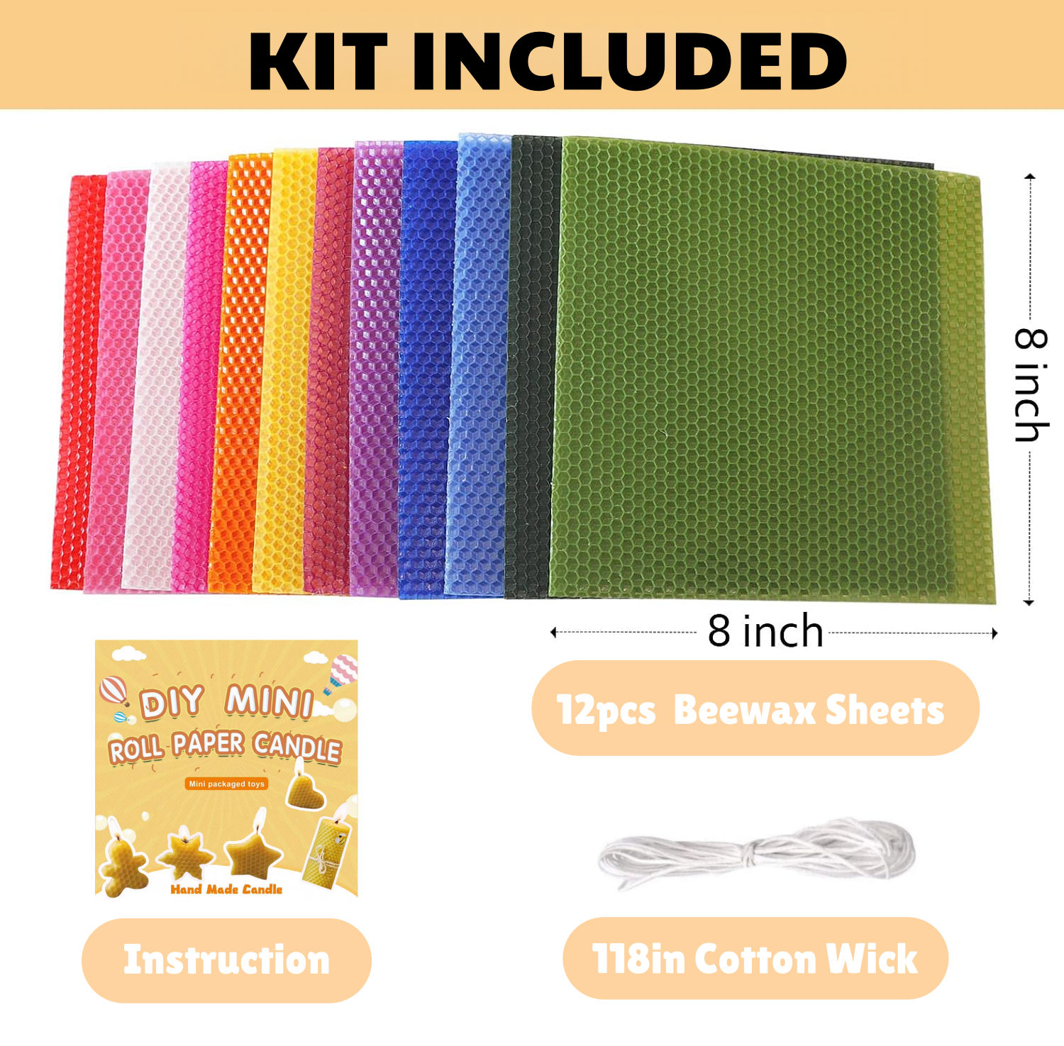 Beeswax Candle Making Kit 12pc - مراجعة Candle Making Kit For Kids وسعره