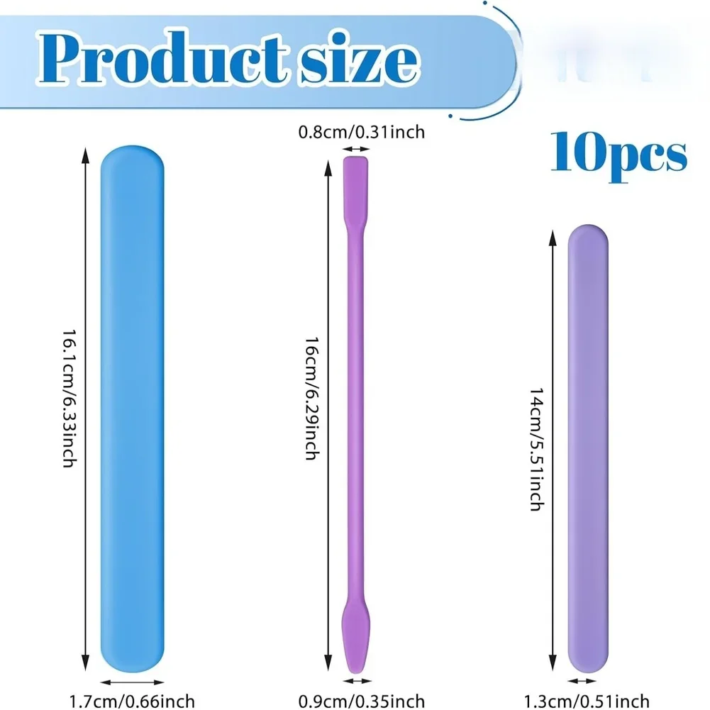 10 Count Silicone Stirring Too - مراجعة Candle Making Workshops وسعره