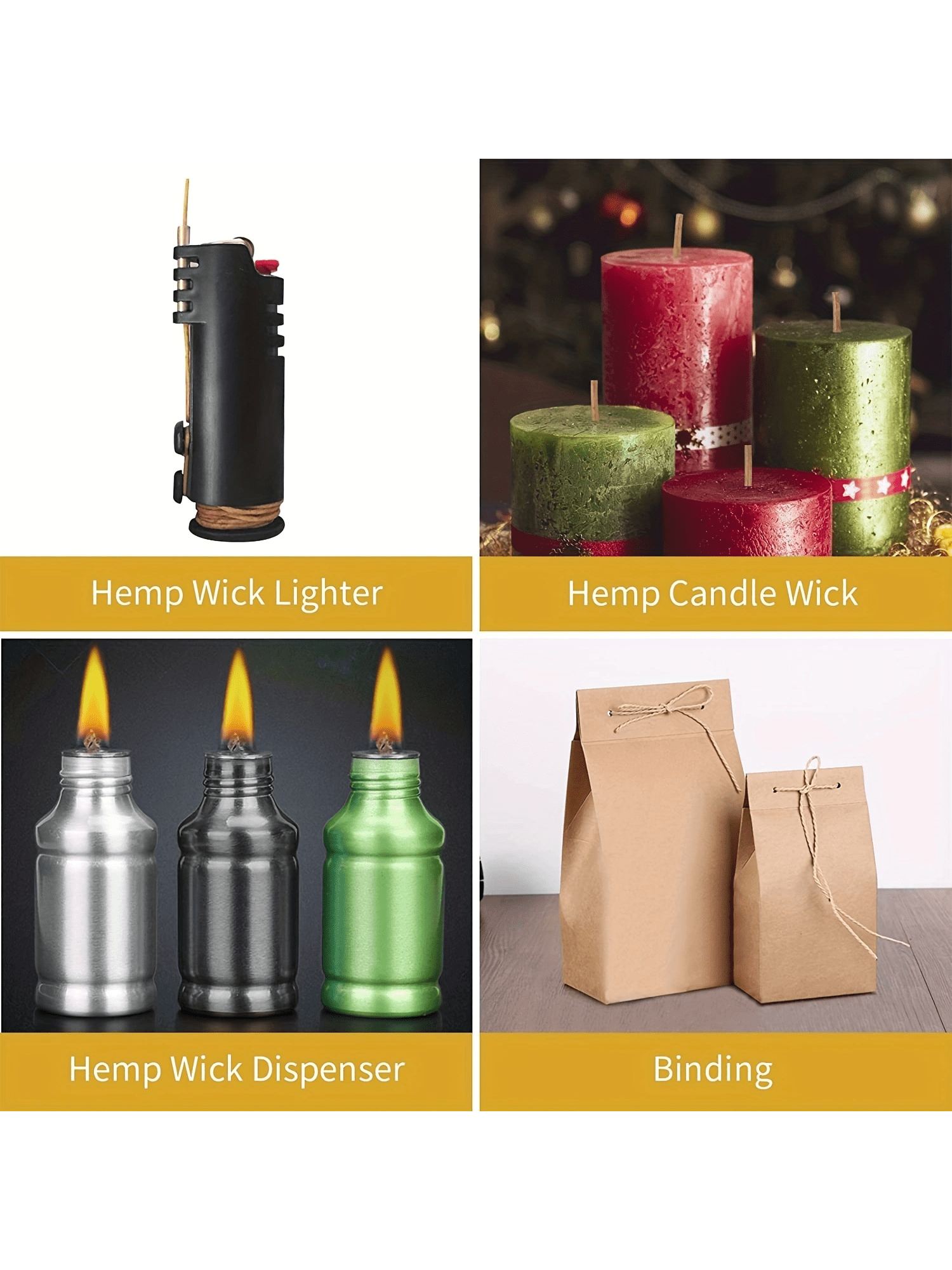 200 in Hemp Wick, Hemp Wick Co - مراجعة Candle Making Wicks وسعره