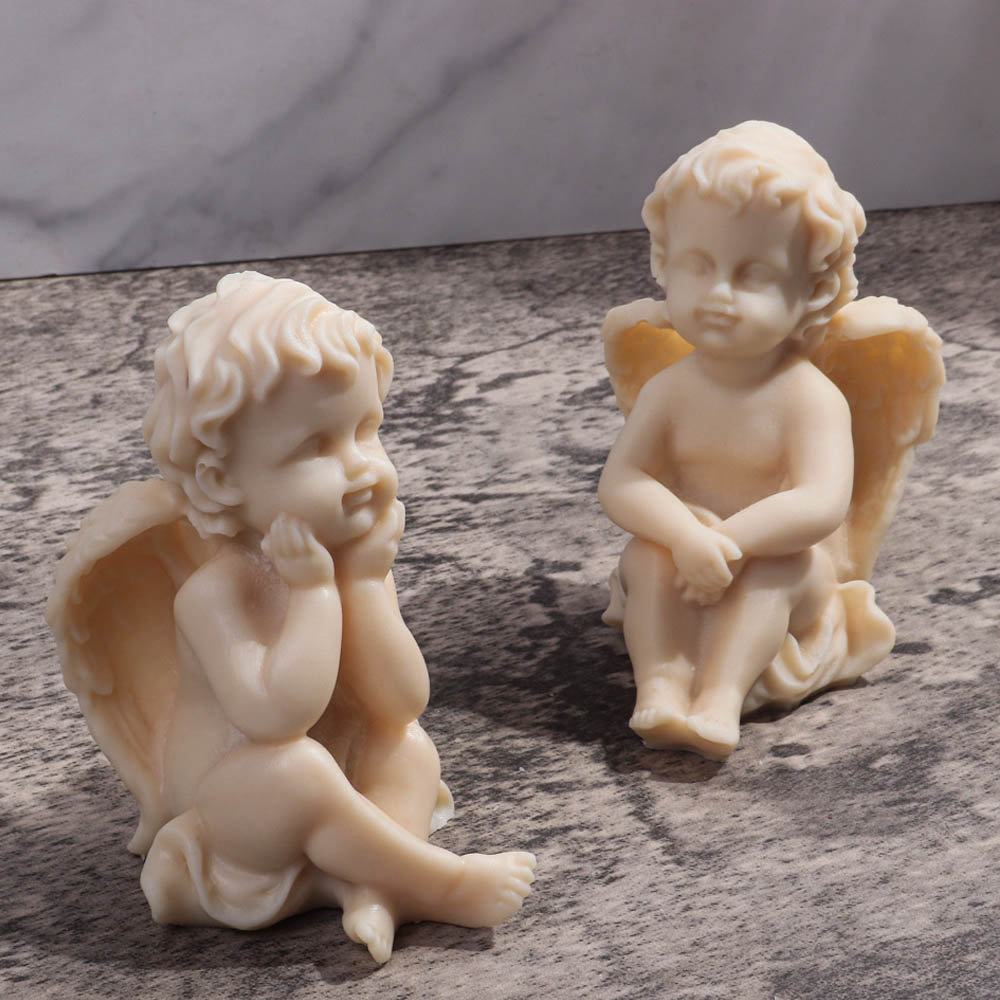 3D Angel Children Silicone Mol - مراجعة Candle Making Kit For Kids وسعره
