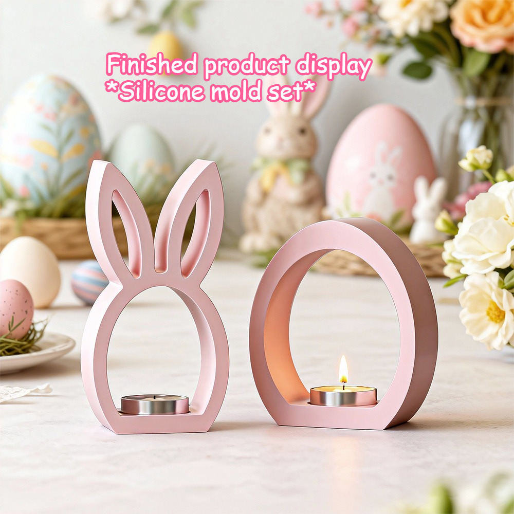 DIY 3D Hollow Rabbit & Love Si - مراجعة Candle Making Fat وسعره