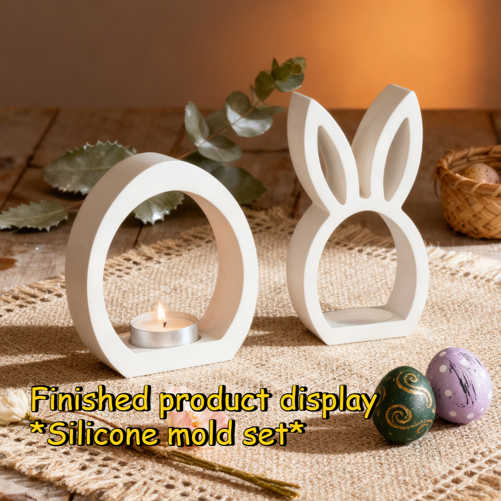 DIY 3D Hollow Rabbit & Love Si - مراجعة Candle Making Fat وسعره