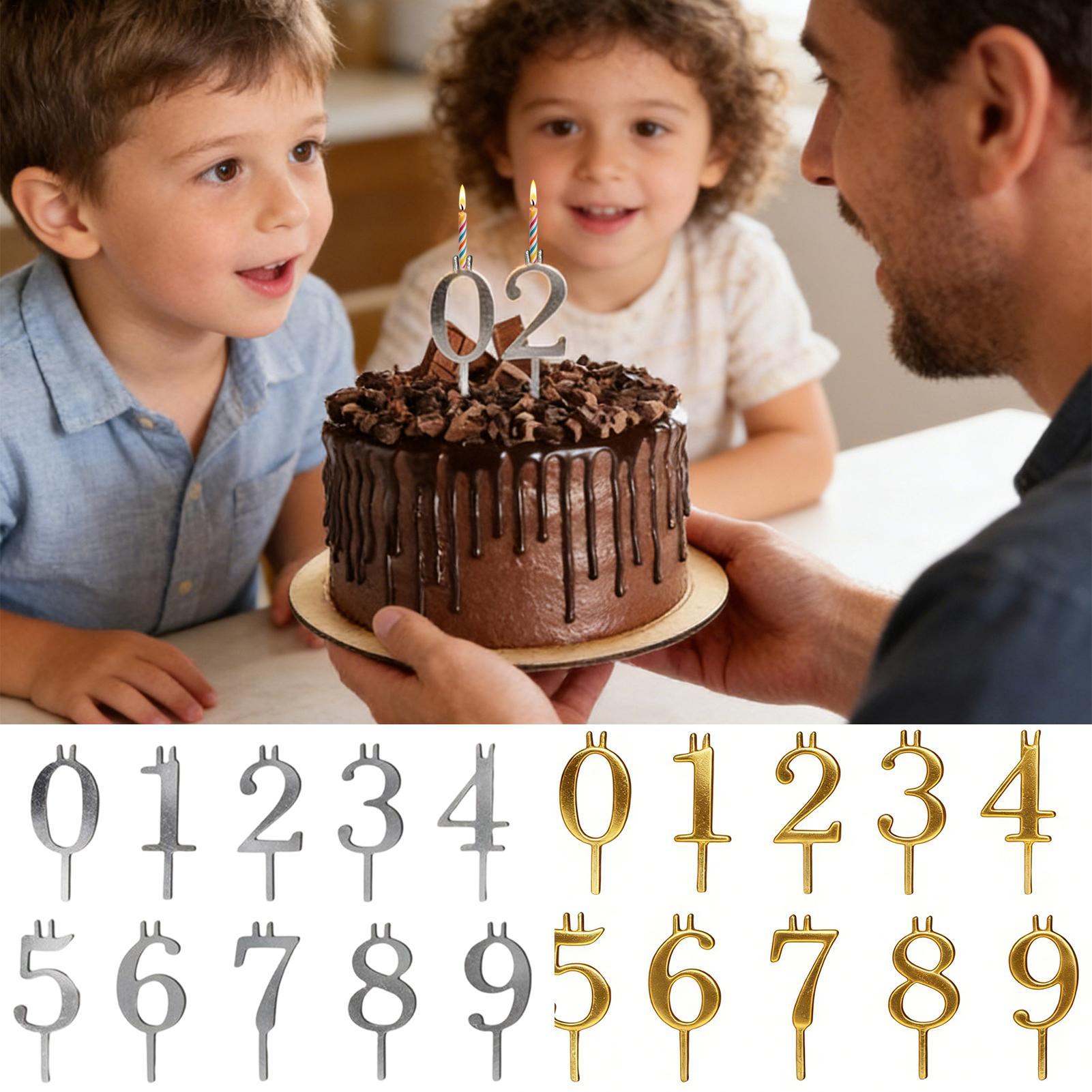 10pcs 0-9 Number Cake Toppers  - مراجعة Candle Making Supplies وسعره