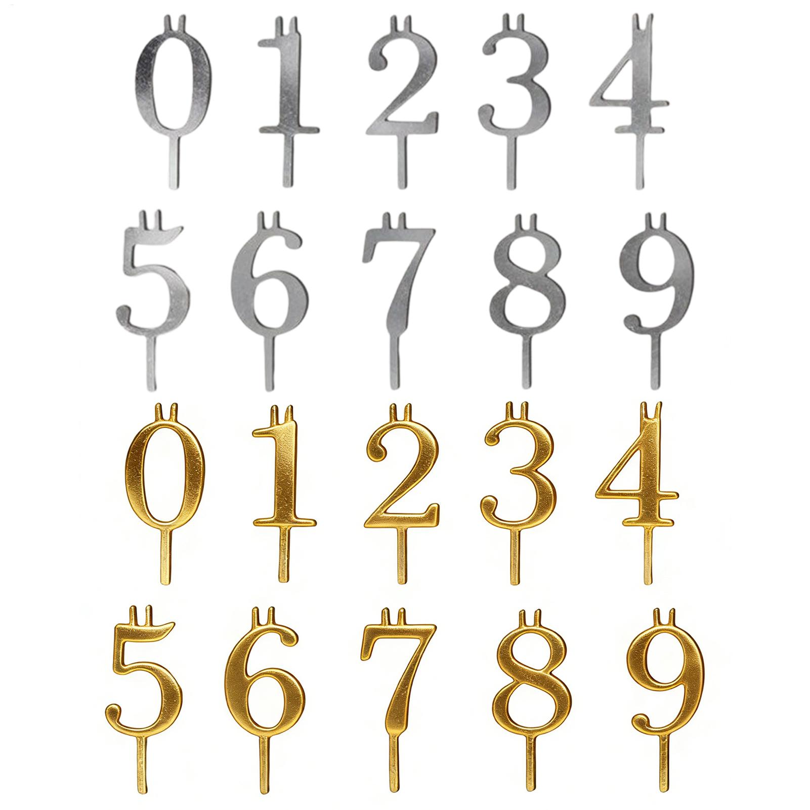 10pcs 0-9 Number Cake Toppers  - مراجعة Candle Making Supplies وسعره