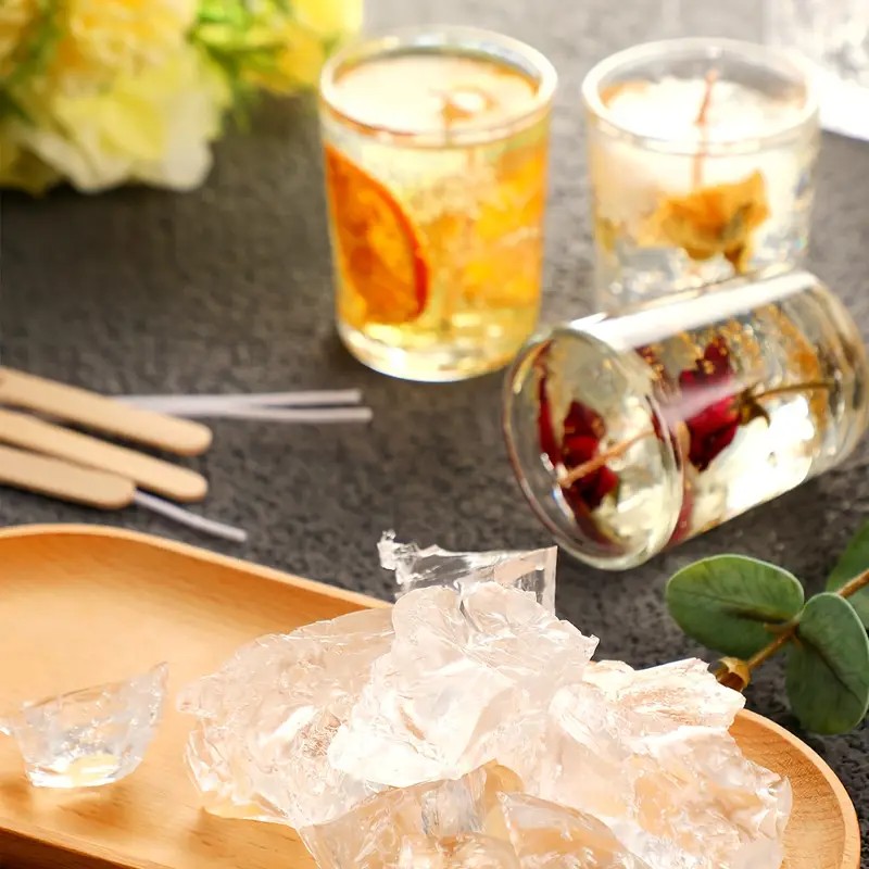 Transparent Crystal Wax, Jelly - مراجعة Candle Making Business وسعره